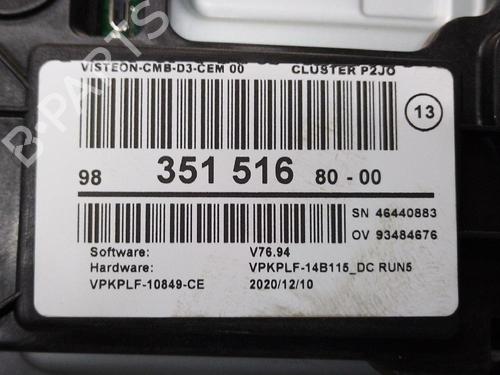 Used Instrument cluster Instrument cluster 38984157 38984157