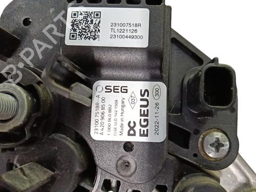 Alternator RENAULT MEGANE IV Hatchback (B9A/M/N_) 1.3 TCe 100 (B9N8) | BP38220089M7 - Image 1