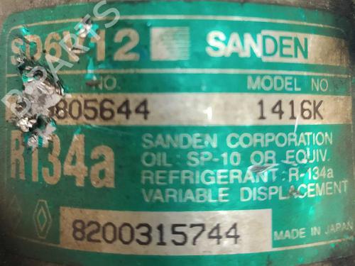 AC compressor NISSAN KUBISTAR Van (X76) 1.5 dCi | BP38215516M34 - Image 4