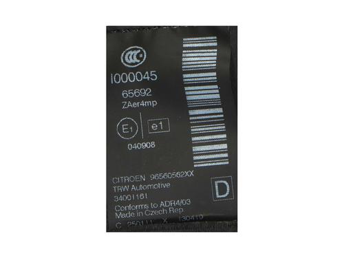 Front right seatbelt CITROËN C5 III Break (RW_) 1.6 THP 155 | BP36627434I25 - Image 3