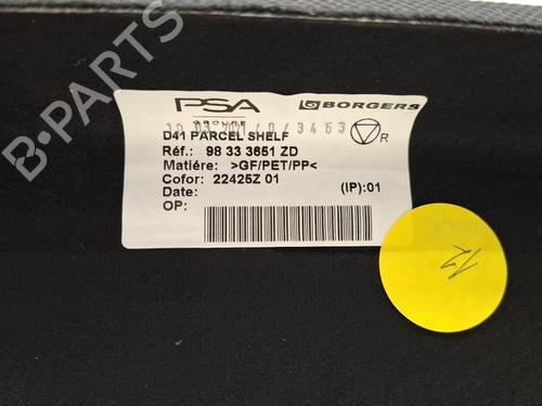 Rear parcel shelf DS DS 4 II (FR_, FB_, F3_, FP_) BlueHDi 130 (FBYHZT) | BP36635790C85 - Image 2