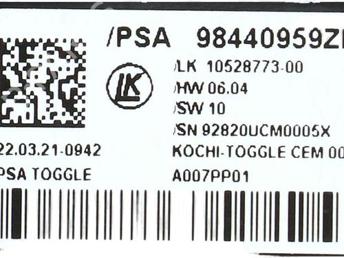 Electronic module CITROËN C5 AIRCROSS (A_) 1.2 PureTech 130 (ARHNSJ) | BP36629864M83 - Image 5