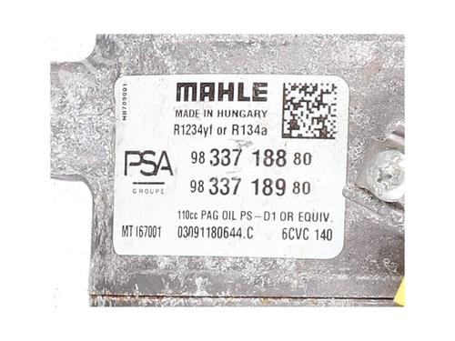 Compresseur AC Compresseur AC DS DS 4 II (FR_, FB_, F3_, FP_) PureTech 180 (F35GFT) (180 hp) 36629980 36629980