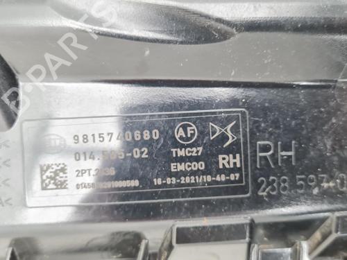 Farol diurno direito Farol diurno direito DS DS 4 II (FR_, FB_, F3_, FP_) E-TENSE 225 (F3DGZT) (224 hp) 36639629 36639629