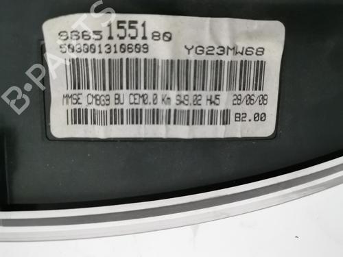 Used Instrument cluster Instrument cluster CITROËN JUMPY II (VF7) 2.0 HDi 140 (136 hp) 36603152 36603152