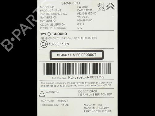Radio CITROËN C4 Picasso II 1.2 THP 130 | BP36638024E6  - Image 5
