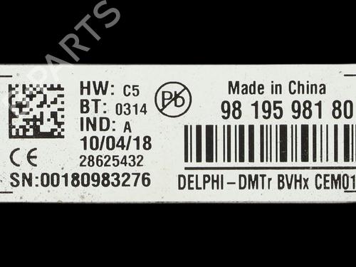 Electronic module CITROËN C4 Picasso II 1.2 THP 130 | BP36637096M83 - Image 2