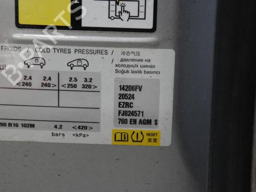 Left sun visor CITROËN C4 Grand Picasso II (DA_, DE_) 1.6 HDi / BlueHDi 115 | BP36616657I1  - Image 17