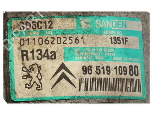 AC compressor CITROËN C4 I (LC_) 1.6 16V | BP36634652M34  - Image 6