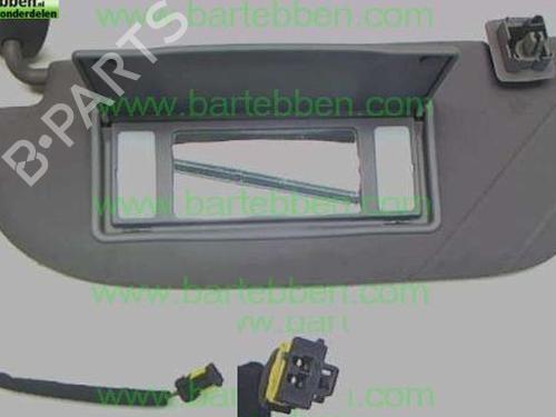 Used Left sun visor Left sun visor PEUGEOT 607 (9D, 9U) 3.0 V6 24V (207 hp) 36599229 36599229