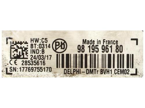 Electronic module PEUGEOT 2008 I (CU_) 1.2 THP 130 / PureTech 130 | BP36625174M83 - Image 3