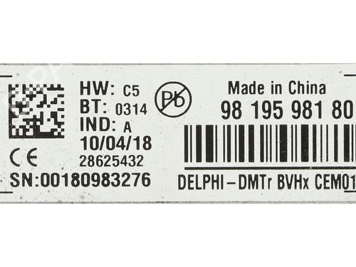 Módulo eletrónico CITROËN C4 Picasso II 1.2 THP 130 | BP36637096M83 - Image 2