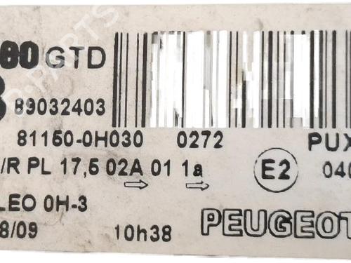 Left headlight PEUGEOT 107 (PM_, PN_) 1.0 | BP36638043C28 - Image 5