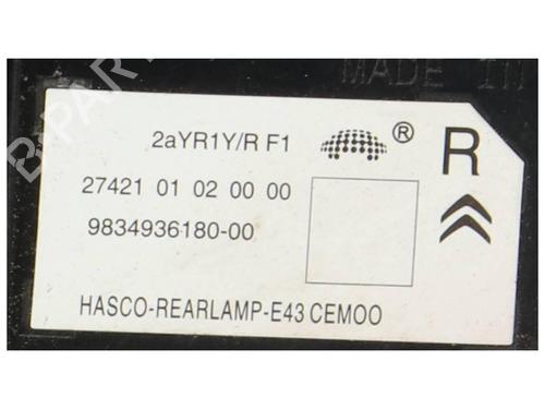 Right tailgate light DS DS 4 II (FR_, FB_, F3_, FP_) BlueHDi 130 (FBYHZT) | BP36632948C80 - Image 5