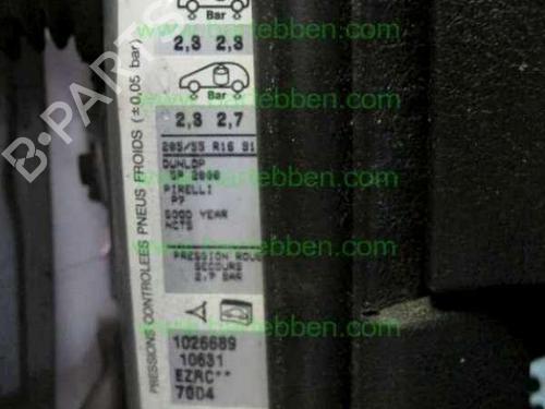 Left sun visor PEUGEOT 307 CC (3B) 2.0 16V | BP36605491I1 - Image 6
