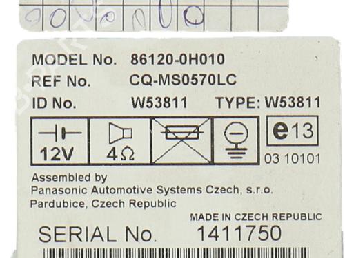 Used Radio Radio 37480543 37480543