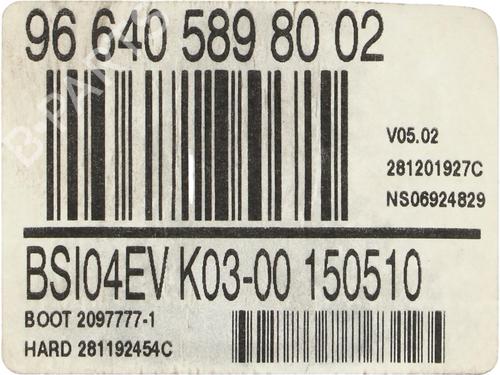 Engine control unit (ECU) CITROËN BERLINGO MULTISPACE (B9) 1.6 HDi 90 | BP36615383M57 - Image 4