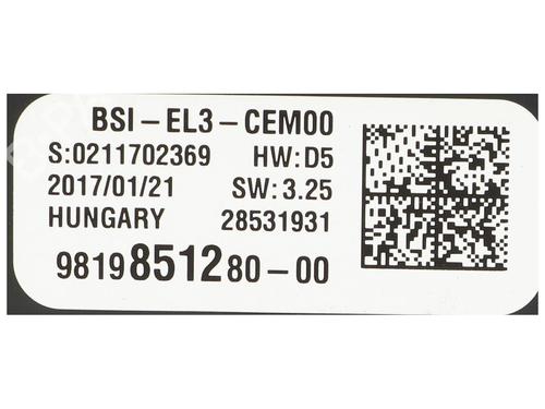 Engine control unit (ECU) CITROËN JUMPY III Van (V_) 2.0 BlueHDi 120 | BP36633864M57 - Image 4