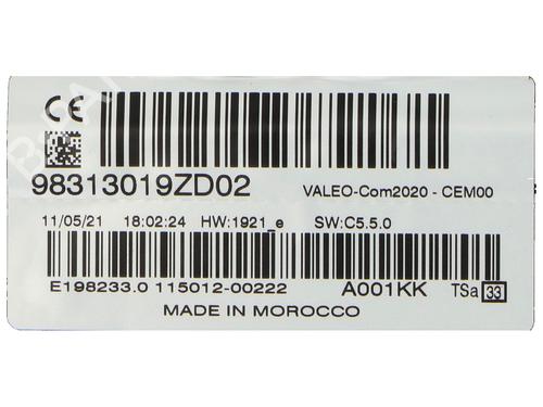 Switch PEUGEOT 508 II (FB_, FH_, F3_) PureTech 130 (FBHNSR) | BP36630847I30 - Image 7
