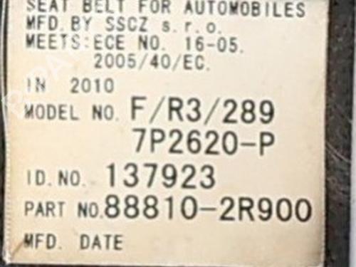 Front left seatbelt HYUNDAI i30 (FD) 1.6 CRDi | BP38296054I26 - Image 3