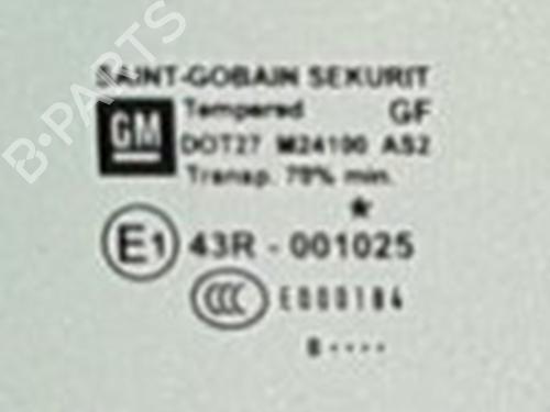 Dør rude ventre foran Dør rude ventre foran 38295407 38295407