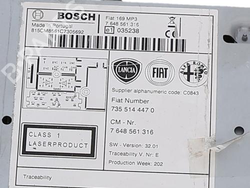 Radio FIAT PANDA (169_) 1.2 (169AXF2A, 169AXF1A) | BP40434286E6 - Image 6