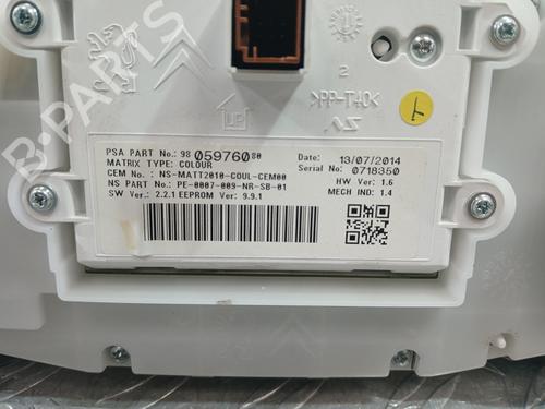 Instrument cluster PEUGEOT 2008 I (CU_) 1.2 VTi | BP37366783C47 - Image 6