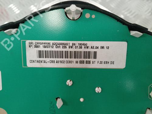 Instrument cluster CITROËN C3 II (SC_) 1.4 HDi 70 (SC8HZC, SC8HR0, SC8HP4) | BP37364122C47 - Image 2