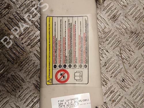Right sun visor FIAT 500 (312_) 1.2 (312AXA1A) | BP38976938I2 - Image 3