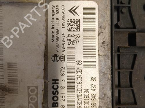 Engine control unit (ECU) PEUGEOT 207 SW (WK_) 1.6 HDi | BP38548573M57 - Image 3