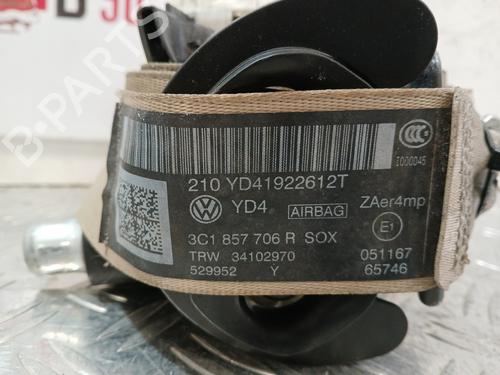 Front right seatbelt VW PASSAT B7 Variant (365) | BP37362699I25 - Image 3