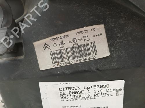 Left headlight CITROËN C2 (JM_) | BP37370244C28 - Image 2