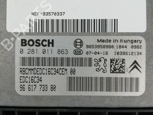 Control unit PEUGEOT 307 (3A/C) 1.6 HDi | BP37363047M11 - Image 2