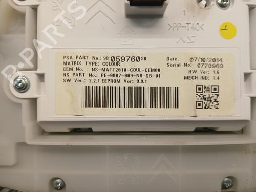 Instrument cluster PEUGEOT 2008 I (CU_) 1.6 VTi | BP37374015C47 - Image 2