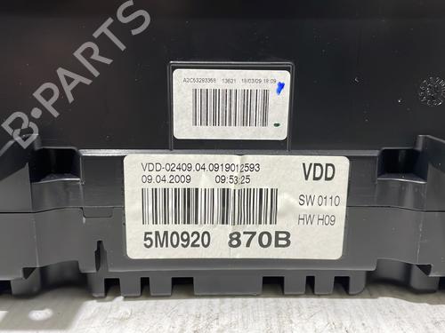 Instrument cluster VW GOLF VI (5K1) | BP37326817C47 - Image 2