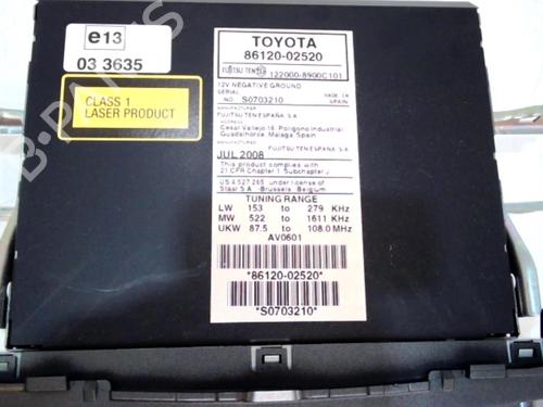radio-toyota-auris-_e15_-2006-2007-2008-2009-2010-2011-2012-2013-37311200 main image