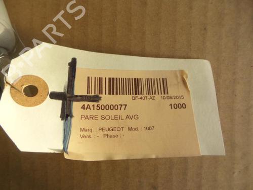 Left sun visor PEUGEOT 1007 (KM_) 1.4 HDi | BP37296897I1 - Image 2
