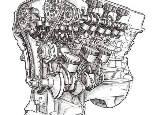 Used Engine Engine DACIA LOGAN (LS_) 1.6 (LS0B, LS0D, LS0F, LS0H) (87 hp) 40437615 40437615