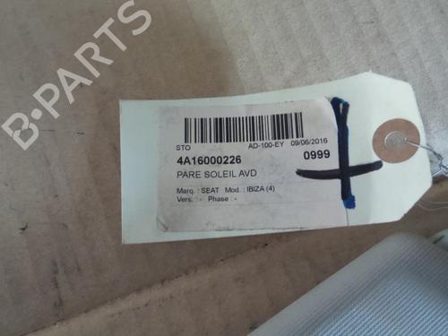 Used Right sun visor Right sun visor 37296847 37296847