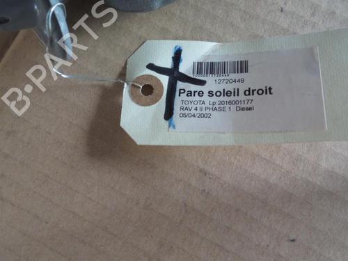Right sun visor TOYOTA RAV 4 II (_A2_) 2.0 D 4WD (CLA20_, CLA21_, CLA20R, CLA21R) | BP37299656I2 - Image 3