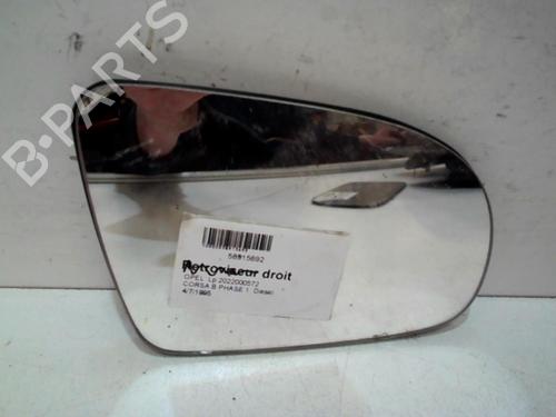 Used Right mirror glass Right mirror glass OPEL CORSA B (S93) [1993-2009] 40509429 40509429