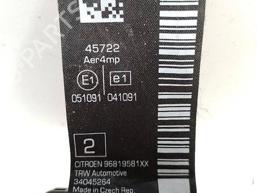 Rear right seatbelt CITROËN C3 II (SC_) | BP37305161I28 - Image 3