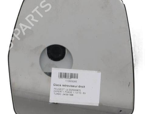 Used Right mirror glass Right mirror glass PEUGEOT EXPERT Van (222) [1995-2008] 40508917 40508917