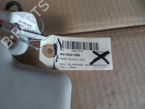 Right sun visor VW GOLF V (1K1) | BP37296851I2 - Image 2