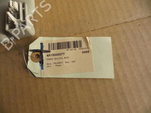 Right sun visor PEUGEOT 1007 (KM_) 1.4 HDi | BP37296777I2 - Image 3