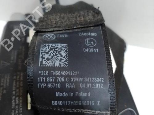 Front right seatbelt VW TOURAN (1T3) 1.6 TDI | BP37311331I25 - Image 3
