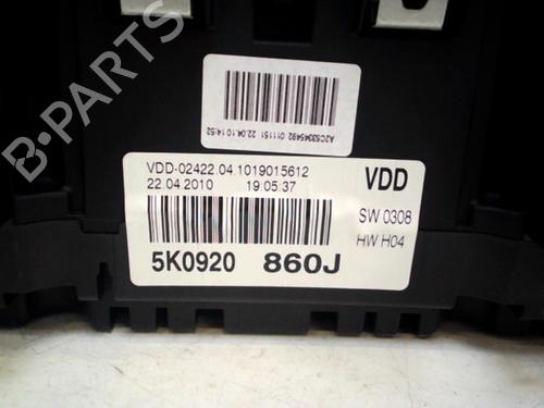 instrument-cluster-vw-golf-vi-5k1-2008-2009-2010-2011-2012-2013-2014-37307716 main image