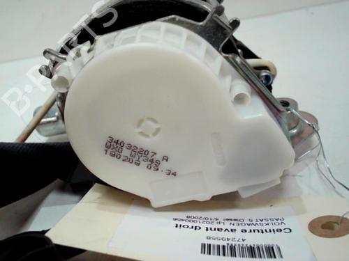 Front right seatbelt VW PASSAT B6 (3C2) 1.9 TDI | BP37306196I25 - Image 2