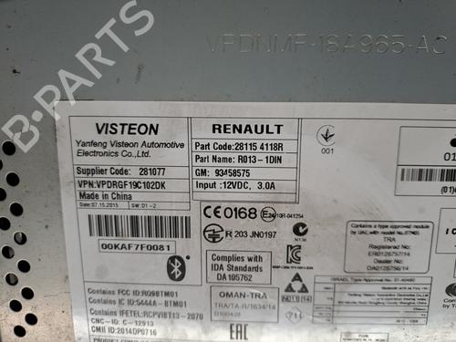 Radio RENAULT TRAFIC III Van (FG_) 1.6 dCi 90 (FGME) | BP38670382E6 - Image 2