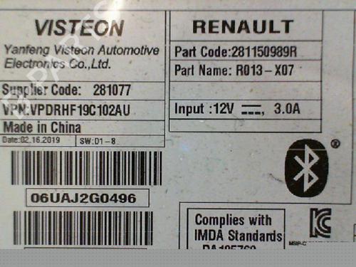 Radio RENAULT TWINGO III (BCM_, BCA_) 0.9 TCe 90 (BCM9, BCM2) | BP38661410E6 - Image 6